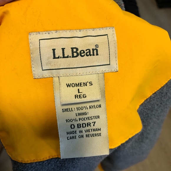 L l bean winter snow ski fleece lined vest size large - Picture 6 of 6